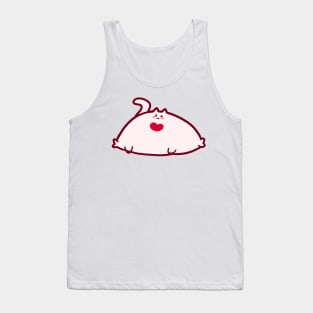 Cute Fluffy Fat Cat Tank Top